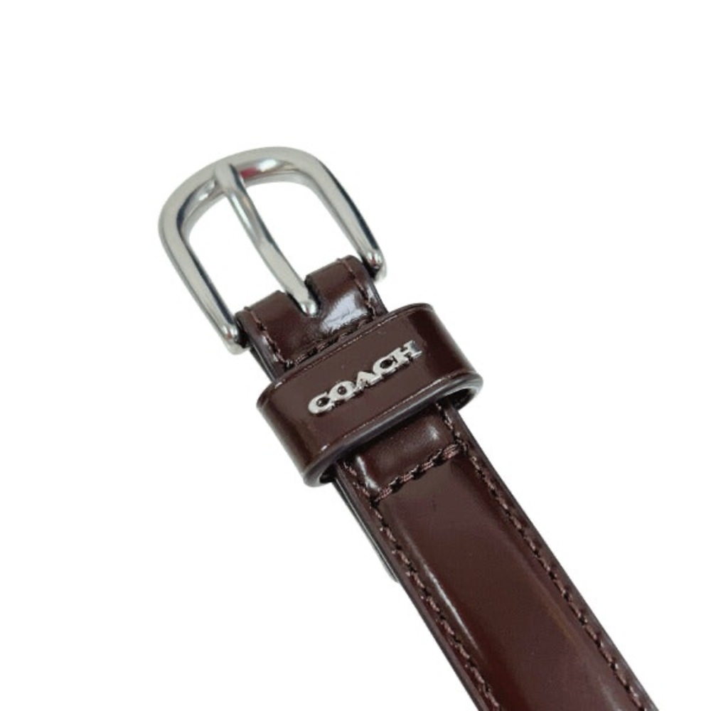 Coach chocolate brown 18mm leather belt - Picture 4 of 10